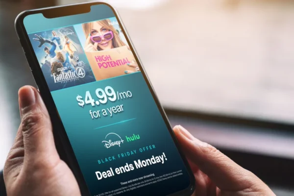 Disney+ and Hulu combo deal is back for Black Friday and this time it’s dropping to just $5 a month for an entire year.