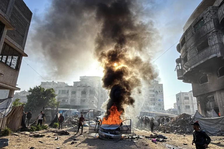 Israel launches new airstrikes in Gaza, testing fragile ceasefire; hospitals report over 20 killed.