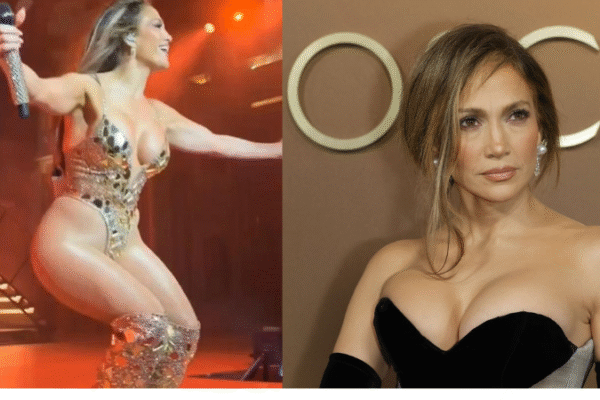 Jennifer Lopez Stuns in a Bold Bejeweled Thong Bodysuit at a Glamorous Billionaire Wedding Event